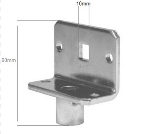 Support femelle 10x10 pour sortie de moteur de volet roulant