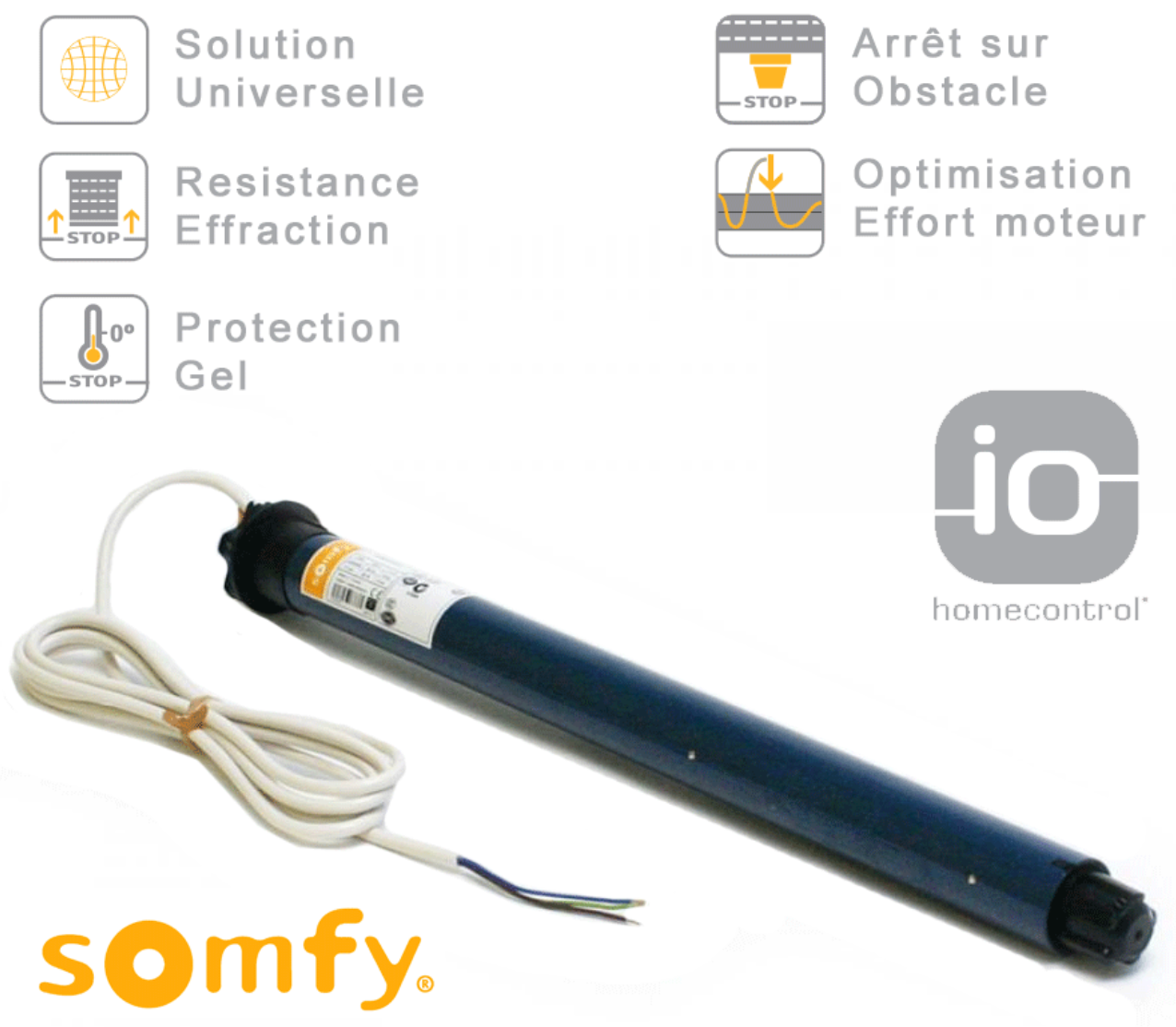 Moteur Somfy OXIMO IO