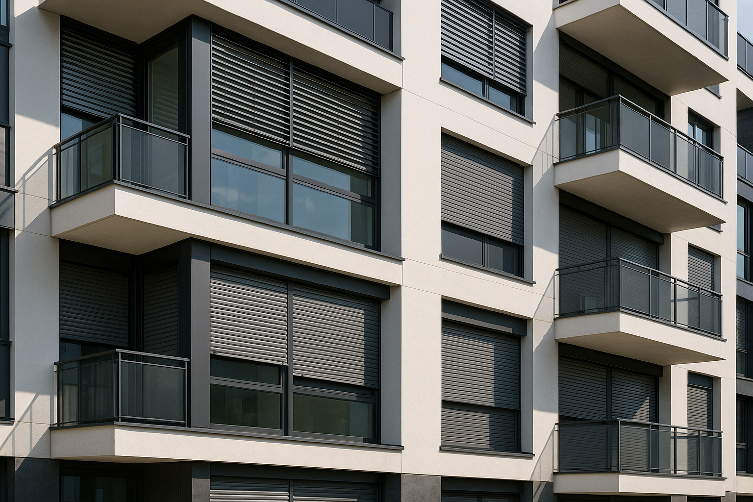 appartement modern avec store extérieur et volets roulant motorise